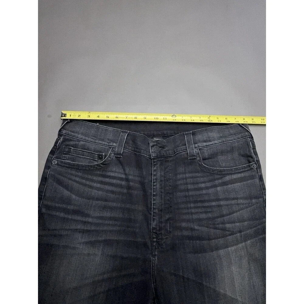 True Religion Marco Relaxed Taper Mens Black Denim Jeans 38x32